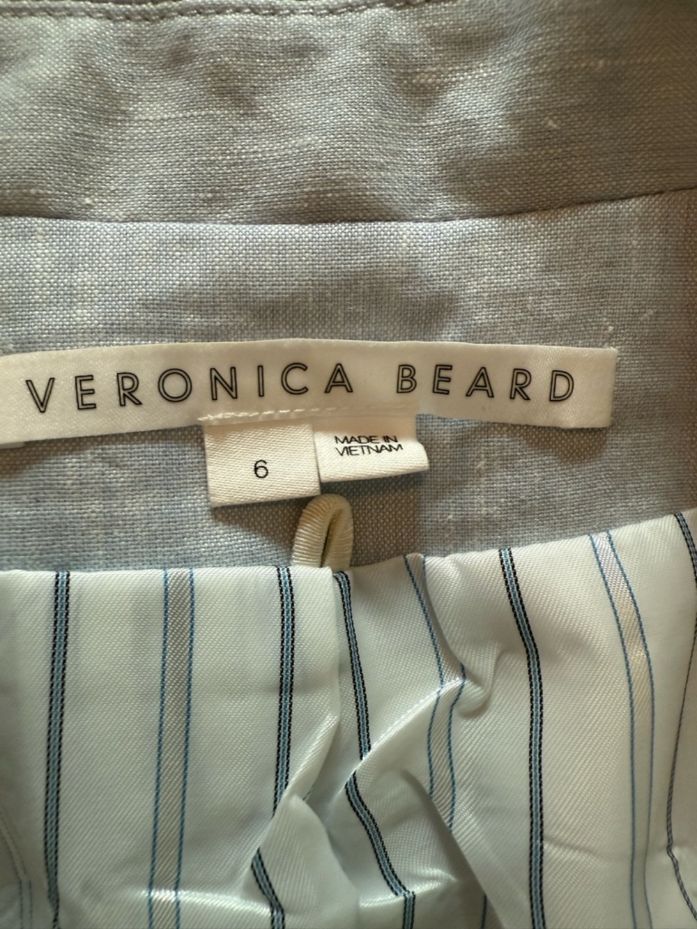 Veronica Beard Aaliyah Dickey Jacket and Matching Jeanne Linen-Blend Pants EUC - Picture 8 of 15